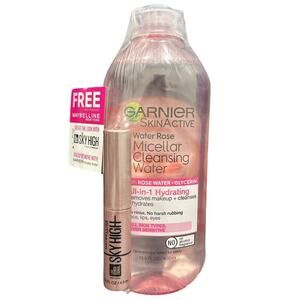 Garnier Micellar Water Rose Glycerin 13.5oz Face Cleanser Makeup Remover